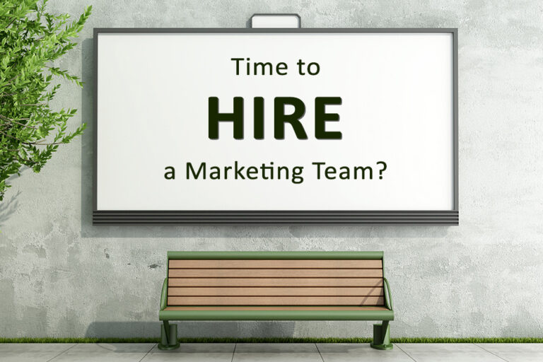 time hire marketing team